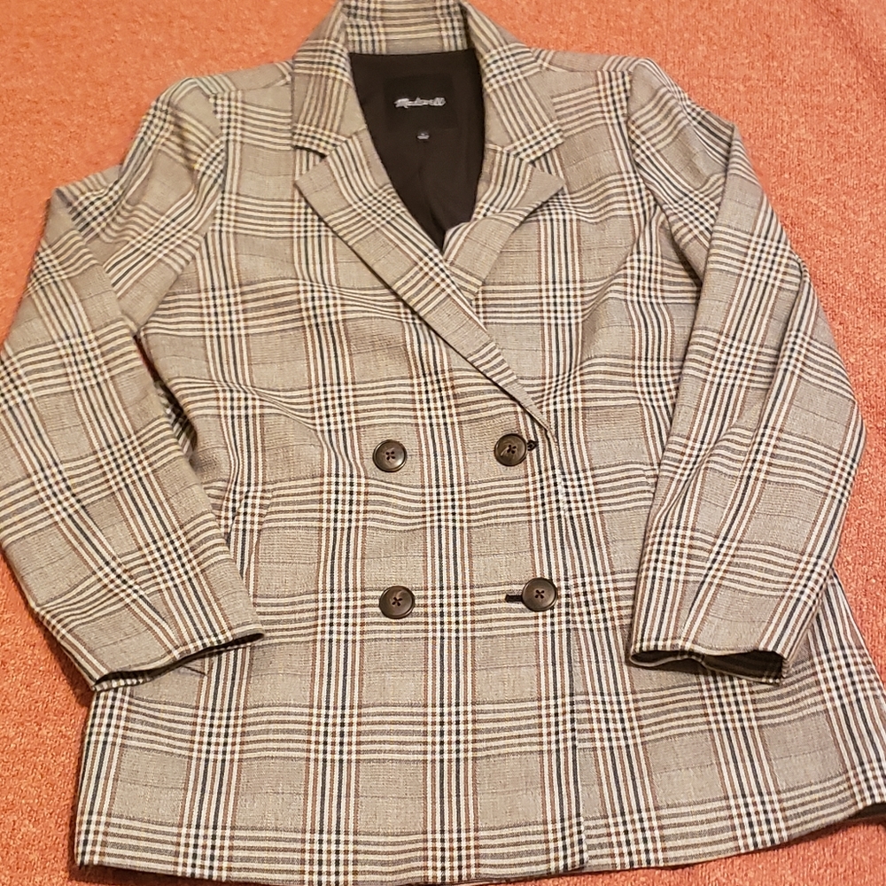 Madewell plaid blazer